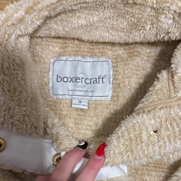 Boxercraft Tan and White Women's Turtleneck Sweater - Picture 2 of 3